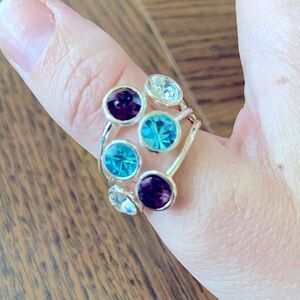 Cute Retro Cocktail Statement Ring